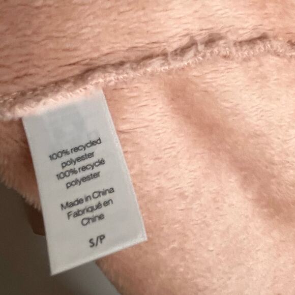 Eberjay Chalet Plush Robe Womens Small Peach Pink Cozy Loungewear Sleep Soft - Picture 10 of 10